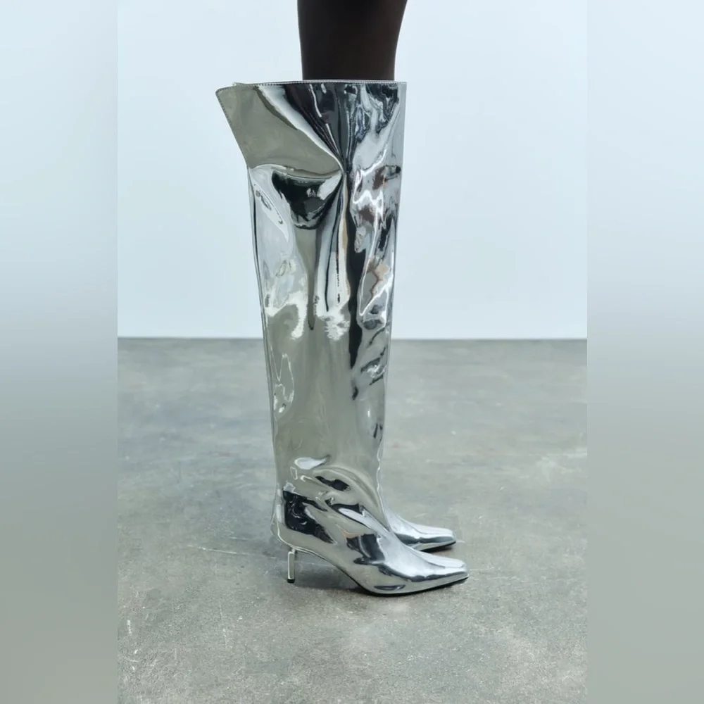 Zara metallic over